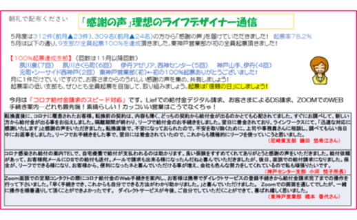 神戸支社の「感謝の声運営」をご紹介いたします☆