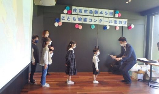 【福島支社】Ｊリーグ・いわきＦＣのクラブハウスで絵画コンクール展覧会を開催！
